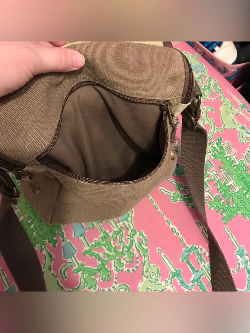 SCRUFFY DOG Canvas Messenger Bag